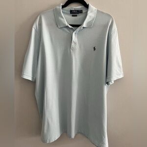Ralph Lauren Polo Men’s Classic Fit Blue 100% Cotton Golf Shirt XXL 2XL